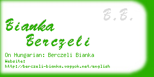 bianka berczeli business card